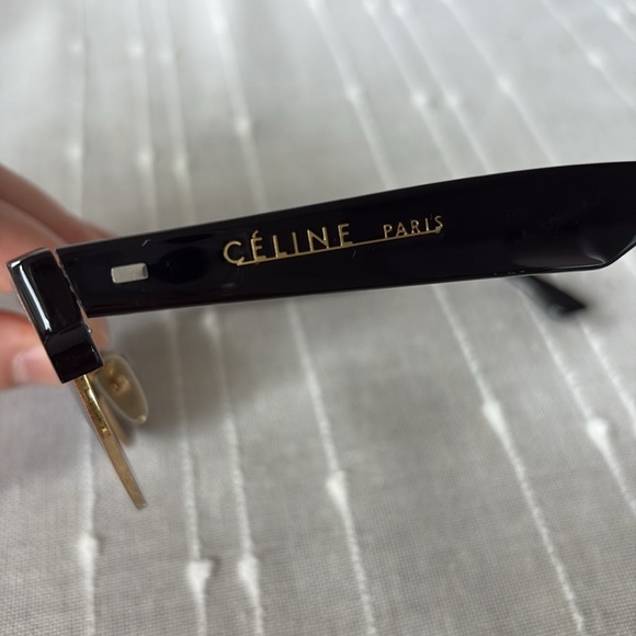 Celine Black and Gold Sunglasses - Picture 5 of 11